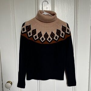 J. Crew Fair Isle Turtleneck Sweater